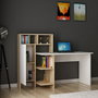 Hanah Home Escritorio de Estudio Blanco y Roble